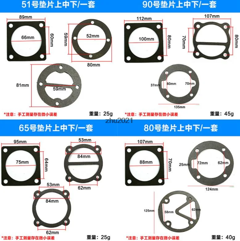 Fitting Paper O-ring Valve Gasket 3 In 1