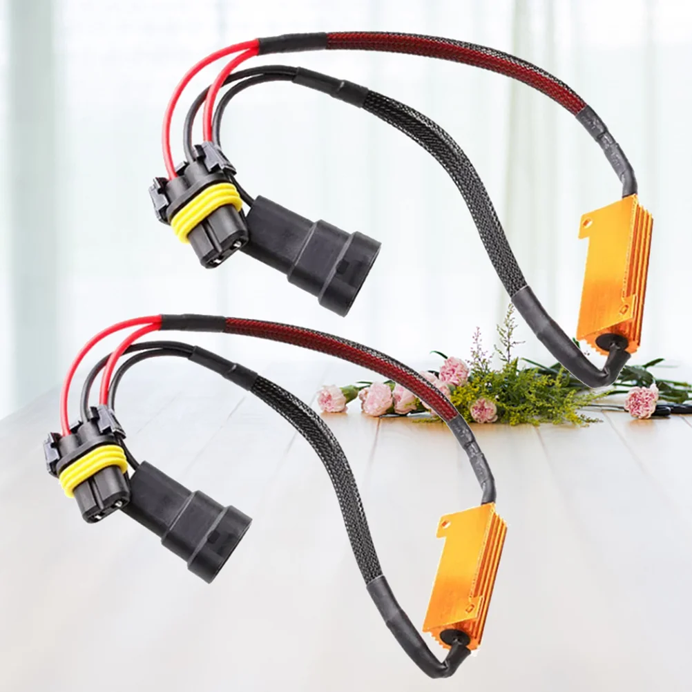 

2 Pcs 9005/9006/HB3/HB4 LED Resistors Adaptor Car LED Light Warning Error Canceller Hyper Flash Adapter