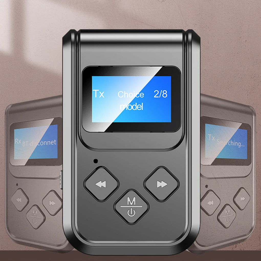 

Digital Display Wireless Transmitter Receiver Speaker TV Button Operation Bluetooth-compatible 5 0 Audio Adapter