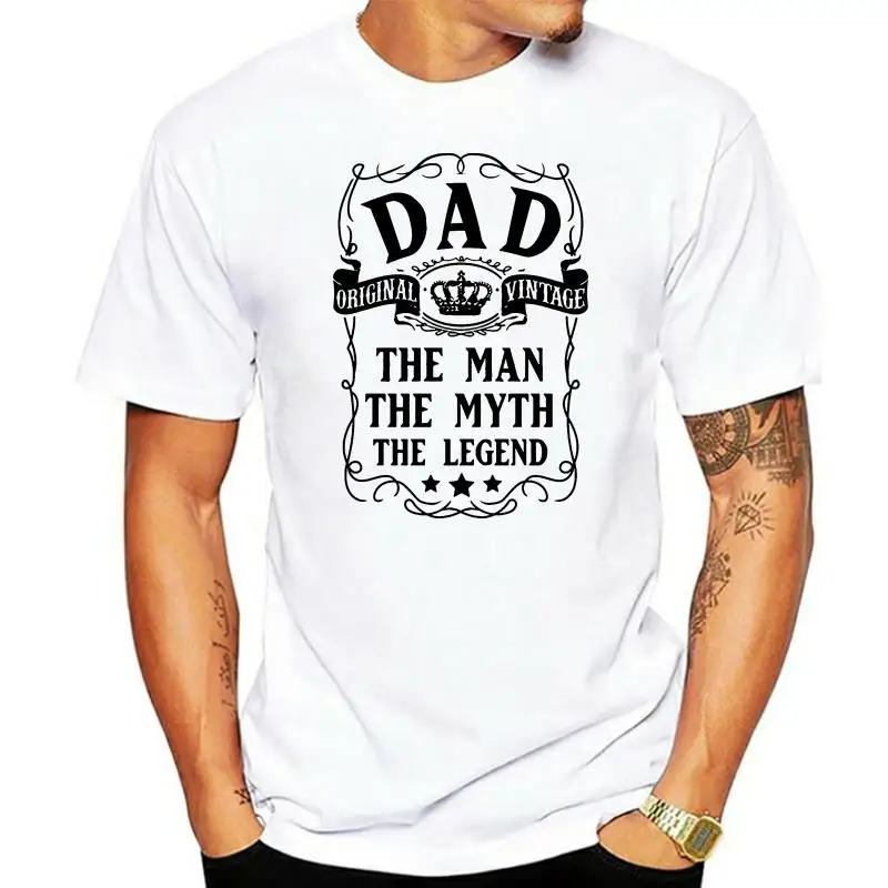 

Amazing Dad The Man The Myth Legend Dad letter printed t shirts men father day gift tshirt Papa family birthday present t-shirts