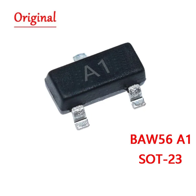 100 шт. BAW56 SOT-23 A1 A1t SOT23 SMD новый оригинальный транзистор