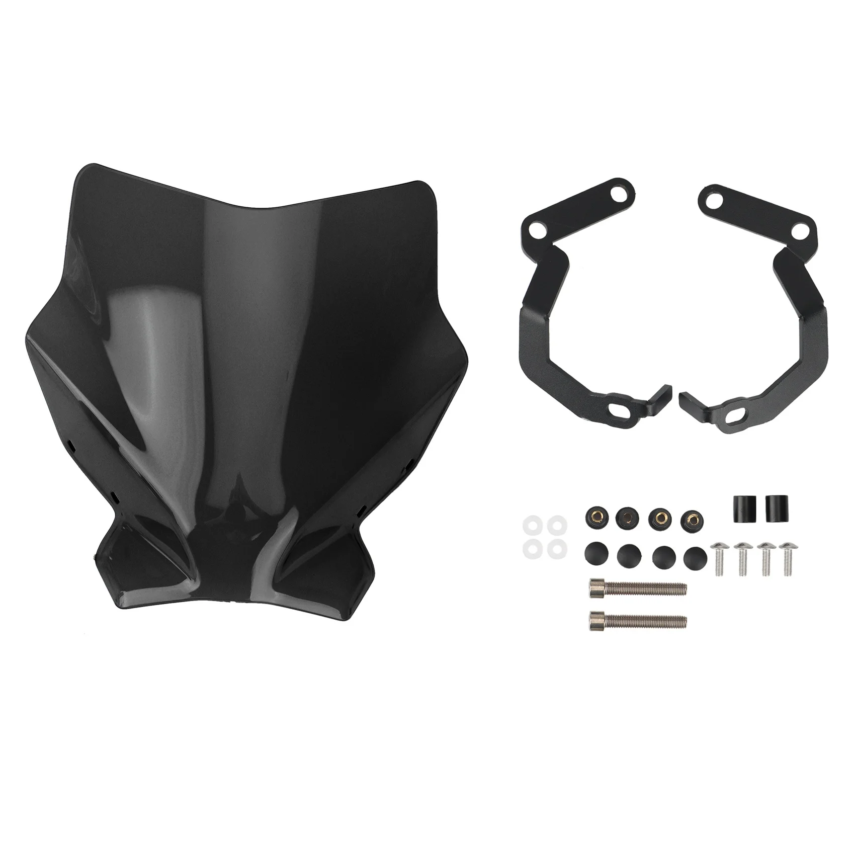 

Motorcycle Windscreen Windshield Screen Deflector for Ducati MONSTER 821 MONSTER 797 MONSTER1200 S R(Black)