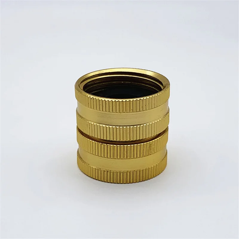 

5Pcs 3/4" Female to 3/4" Female Thread Garden Hose Connector Aluminum Alloy Water Pipe Connect Adapter Movable Joint Fittings
