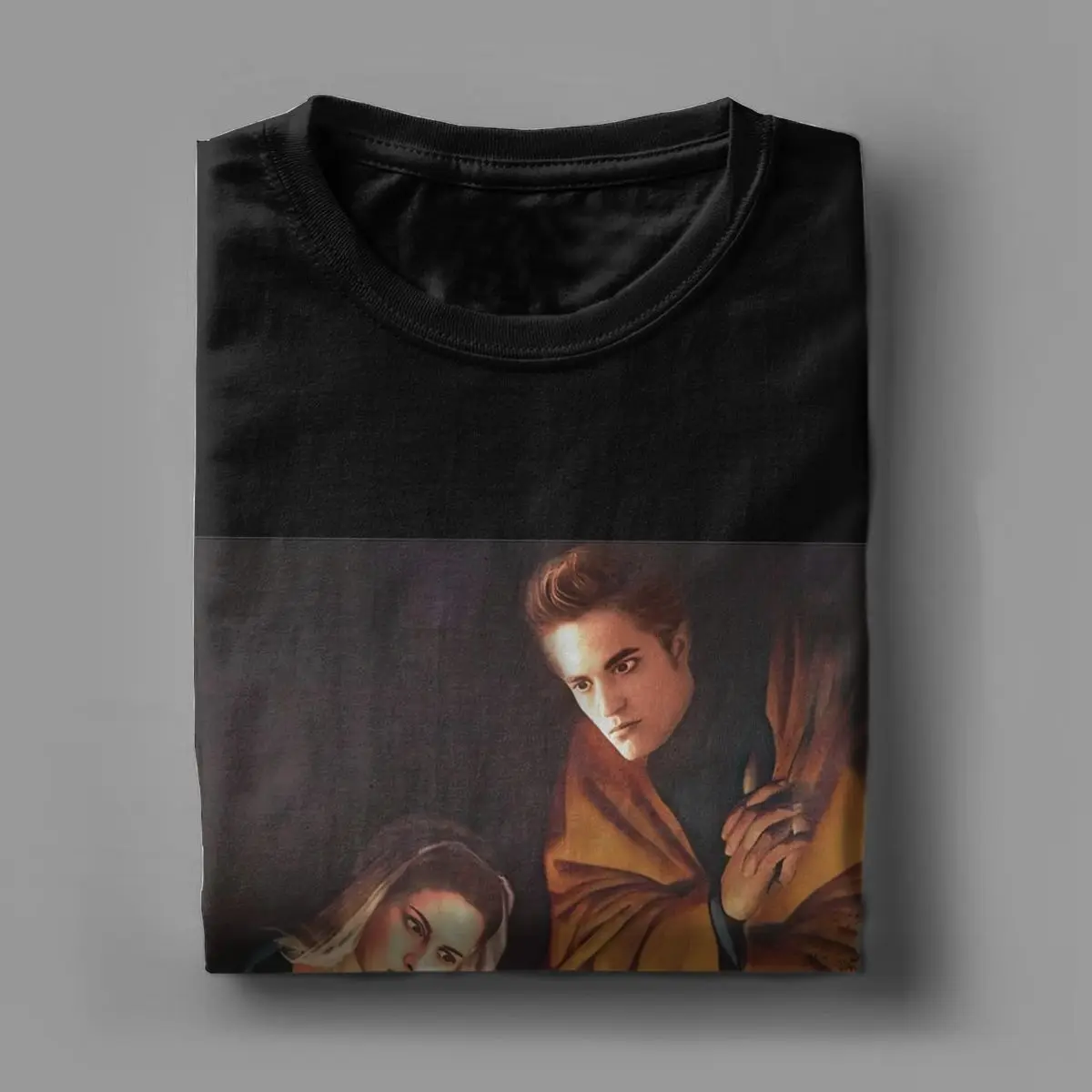 Футболка мужская хлопковая с коротким рукавом и круглым вырезом