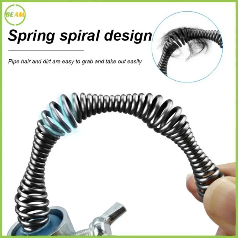 

Professional Clog Remover Cleaning Plastic Drain Unblocker Long-lasting Durability Heavy-duty Steel Cable Drain Cleaner Steel
