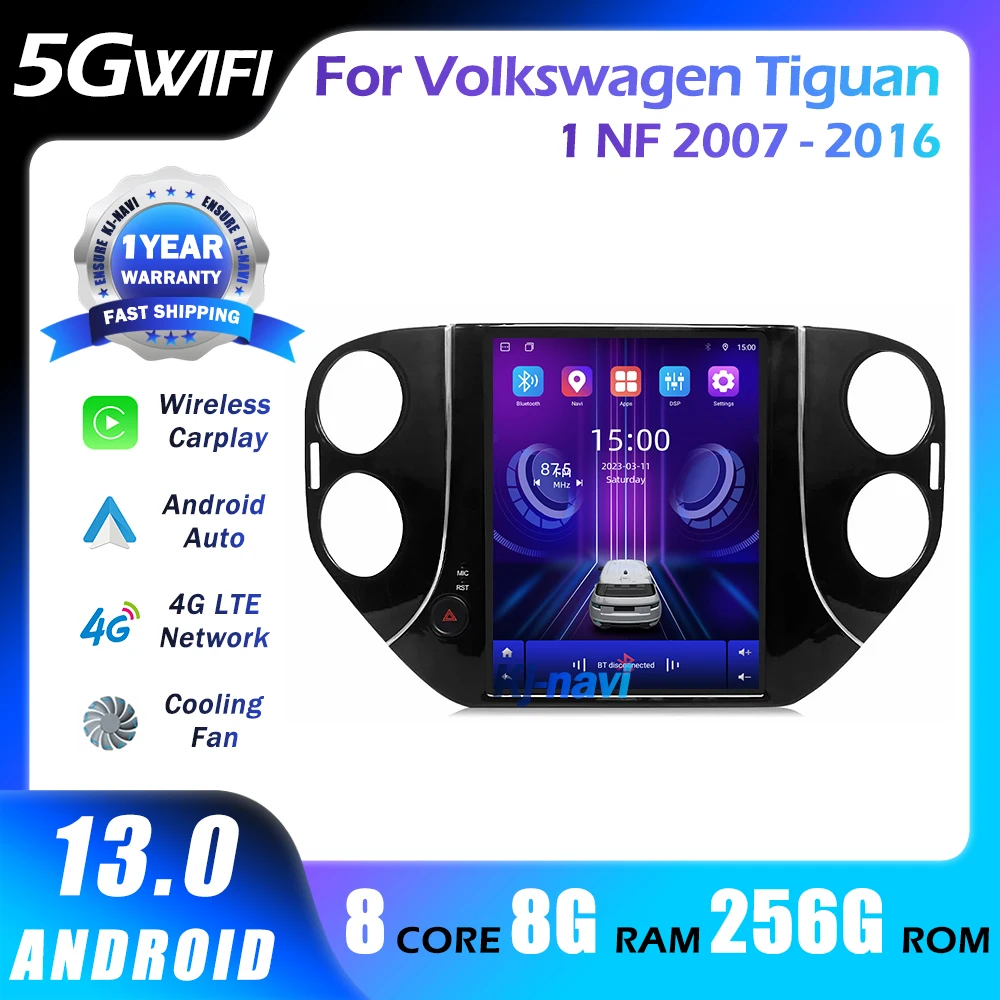 Автомобильный радиоприемник 9 7 дюймов Android 13 для Volkswagen Tiguan 1 NF 2007-2016 автомобильный