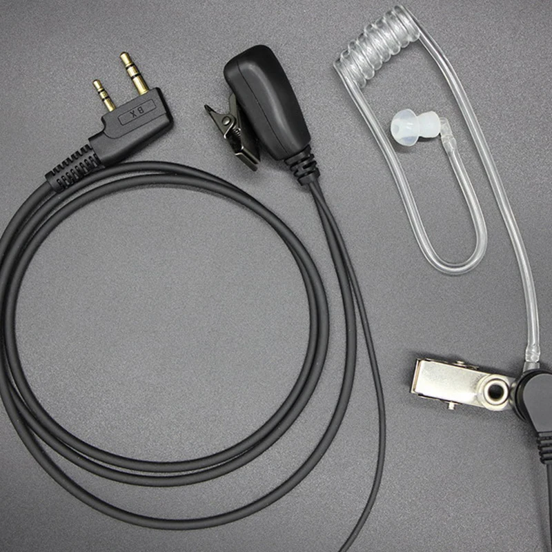 

1PC Earphones Wired Headphones Walkie-talkie Air Tube Earphone Hook Headset