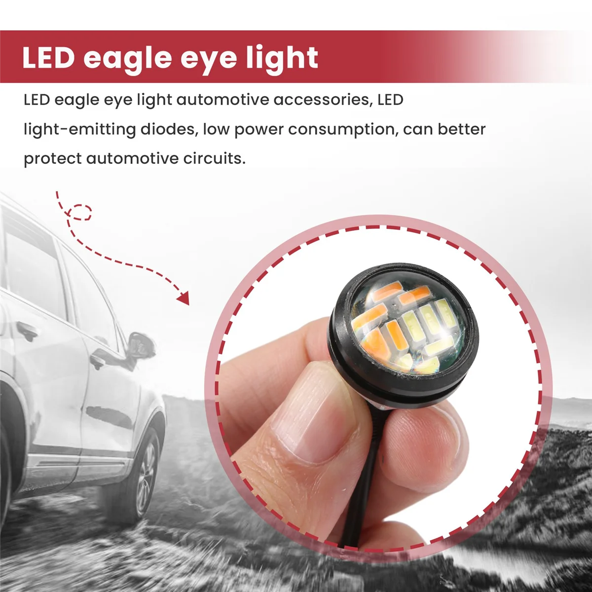 4 шт. Автомобильные светодиодные лампы 12 В 23 мм