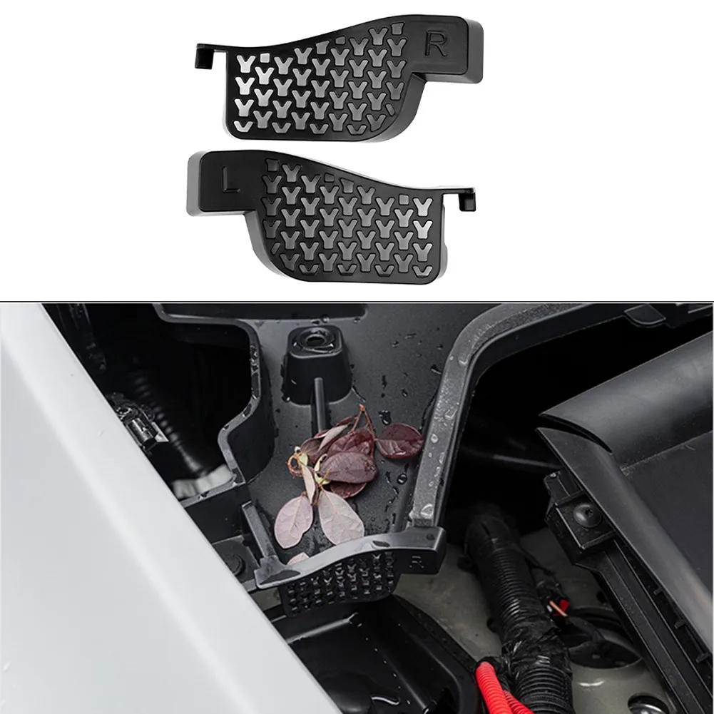 

2X Car Tools Exterior Parts Debris Filter For Tesla Model Trunk Water Guide Groove Channel Filter Equippments Durable