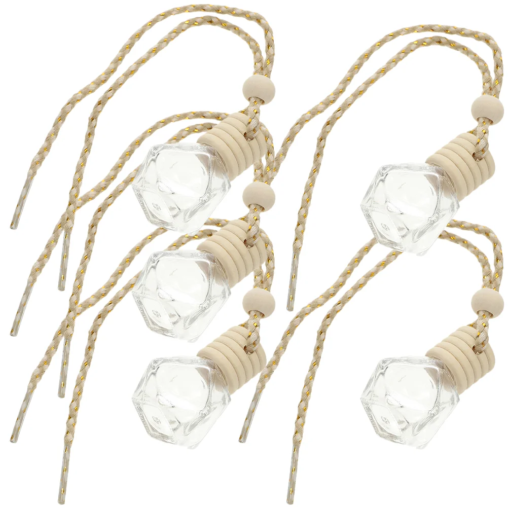 

Perfume Bottle Small Aroma Compact Container Delicate Car Decorative Diffuser Accessory Suspending Terrarium Glass Containers