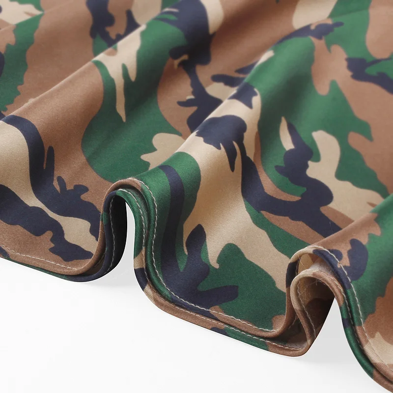 Couple Bathrobes Men's Satin Robe Summer Kimono Bath Robes Army Camo Dressing Gowns for Men and Women Silk Pajamas Men Sleepwear