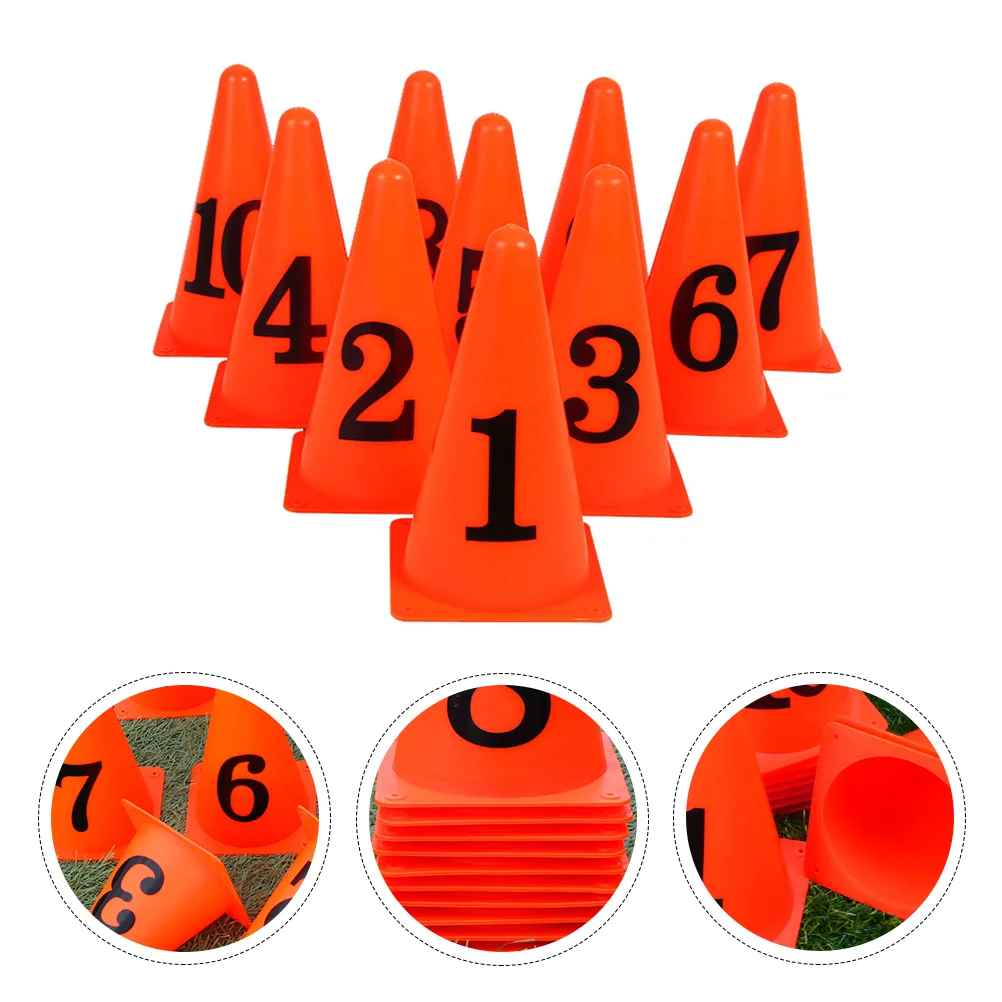 

10 Marker Discs Sports Kids Cones for Football Athletics Field Markers Agility Soccer Cones Sports Training Cones