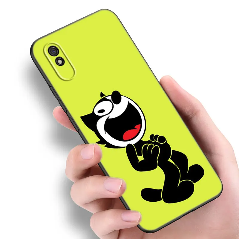 Мультяшный F-Felix The C-cat телефонная лампа для Redmi 11 Prime 11A 12C 13C A1 A2 Plus A3 12 4G 10 13R Φ 9A 10A 9C 10C
