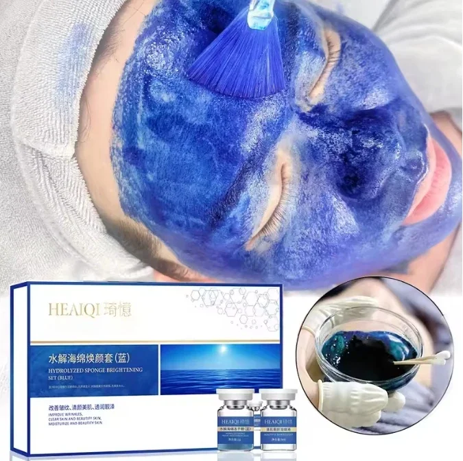 Фото Губка для лица Микрокристаллическая лиофилизированная пудра Регенерация коллагена Натуральный биологический экстракт Губчатые губки Оновление клеток кожи №3