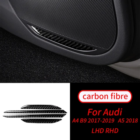4 шт., Декоративные колонки из углеродного волокна для Audi A4 B9 A5 17-19