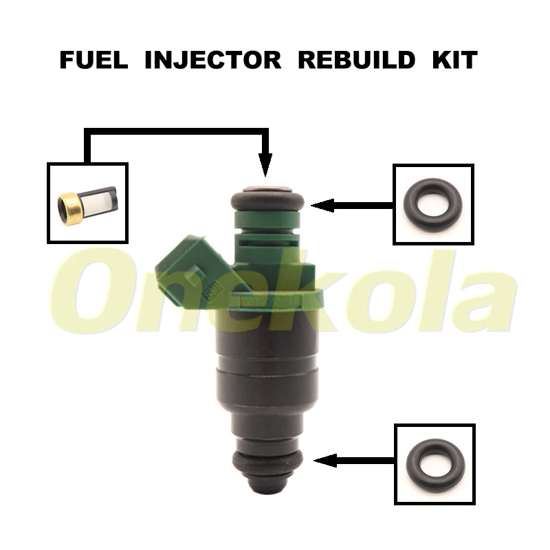 Fuel Injector Seal O-Ring Kit Seals Filters for VW Golf Jetta Seat Audi A3 Skoda Octavia 1.6L 037906031AA