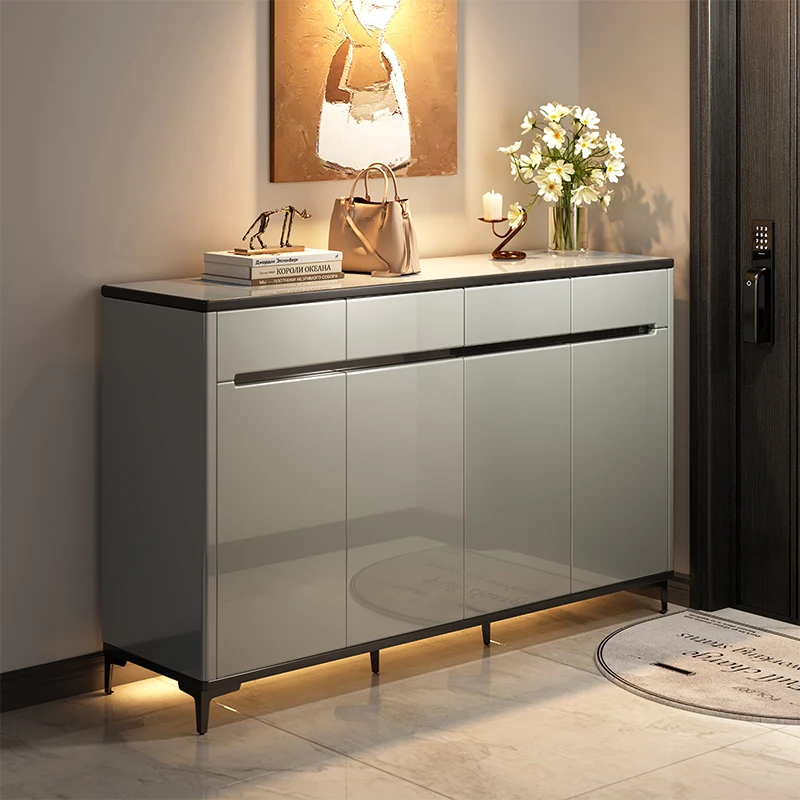 

Shoe Cabinet Door Household Entry Door Entrance Cabinet Integrated Balcony Storage Space-Saving Economical Shoe Rack