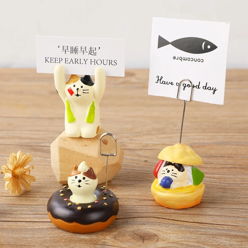 

Cute Animal Place Card Holders,Table Number Holders,Table Card Holder Table Picture Stands,Photo Holder Menu Memo Clips