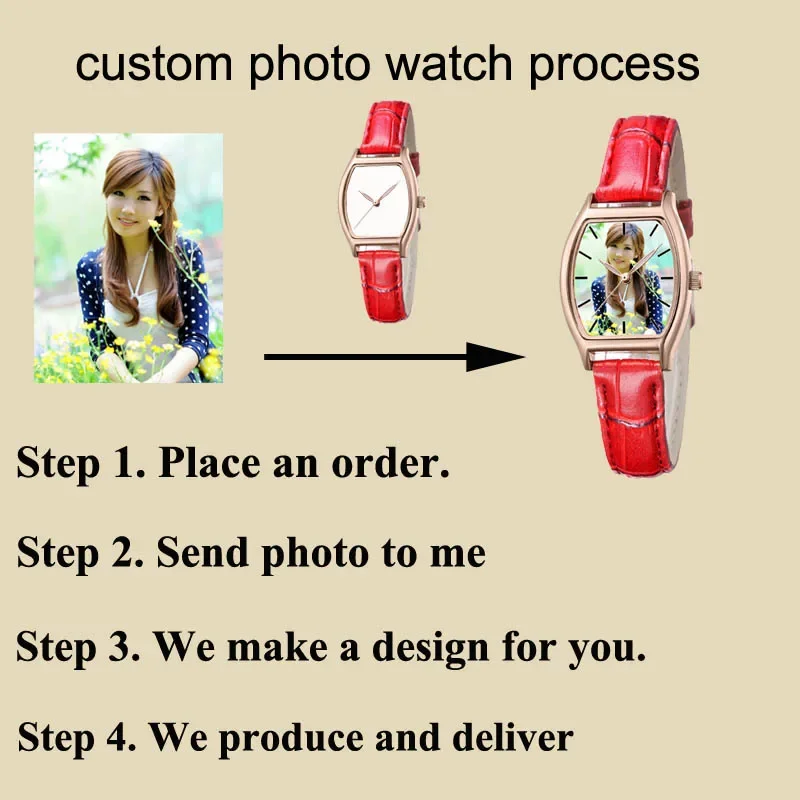 Женские часы A3306w с фотографией на заказ наручные индивидуальным логотипом