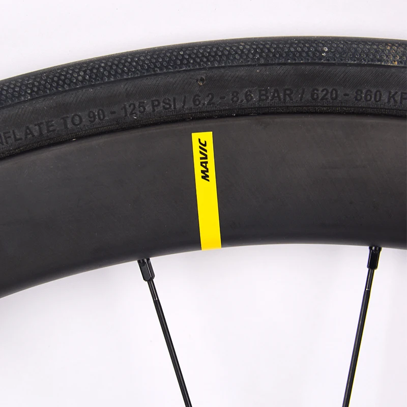Фото READU Mavic дорожный велосипед Wheelset стикеры желтые наклейки Ободы велосипедных колес наклейки на велосипед №2