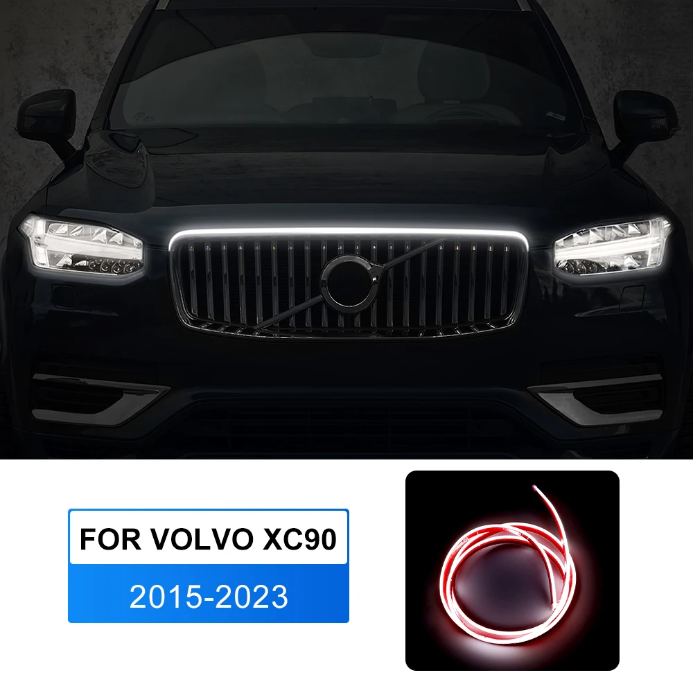 

Светодиодная лента под капотом автомобиля для Volvo XC90 2015-2023 Ambient Daytime Running Lamp Cutable LED Strips Waterproof IP66