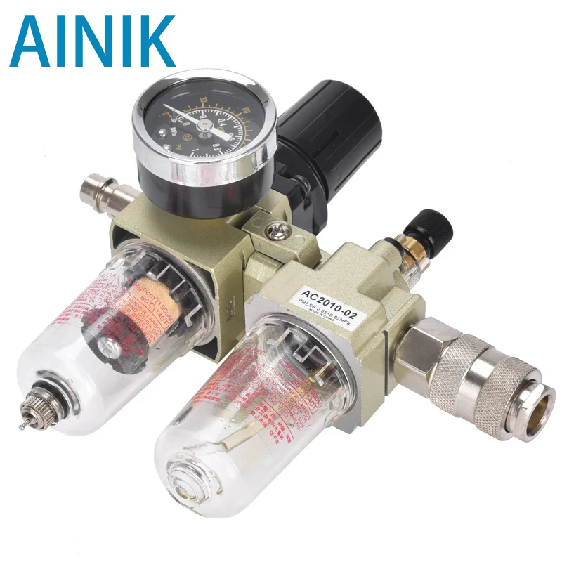 Oil Filter Regulator Trap Pneumatic Water Separator Pressure Manual Drainage Supply Ac2010-02 Smc Type