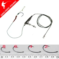 1setbag carp fishing hair rigs ready tieterminal tackle link hook fishing chod loop swivel fishing carp accessories
