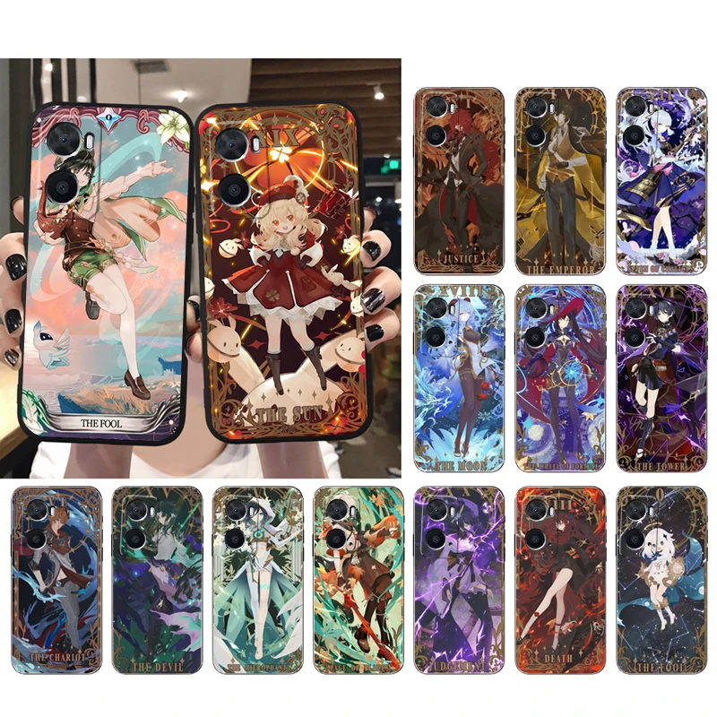 

Genshin Impact Tarot Card Phone Case for OPPO A77 A57 A57S A78 A96 A91 A54 A74 A94 A73 A52 A53A53S A15 A16 A17 Funda