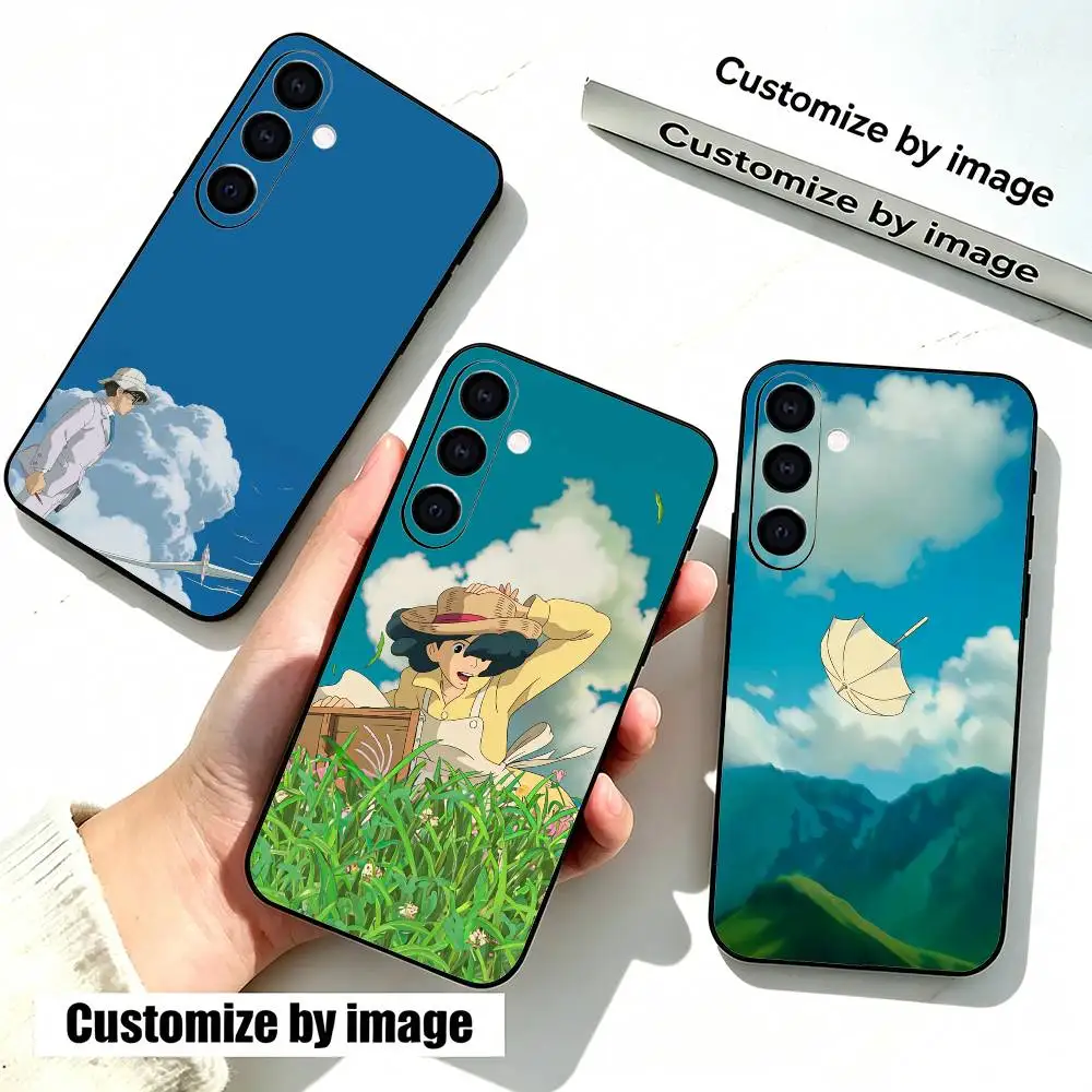 Фото Чехол для телефона The Wind R-Rises Naoko Anime для Samsung Galaxy A73, A72, A71, A70, A53, A52, A51, другие модели, мягкий черный чехол №1