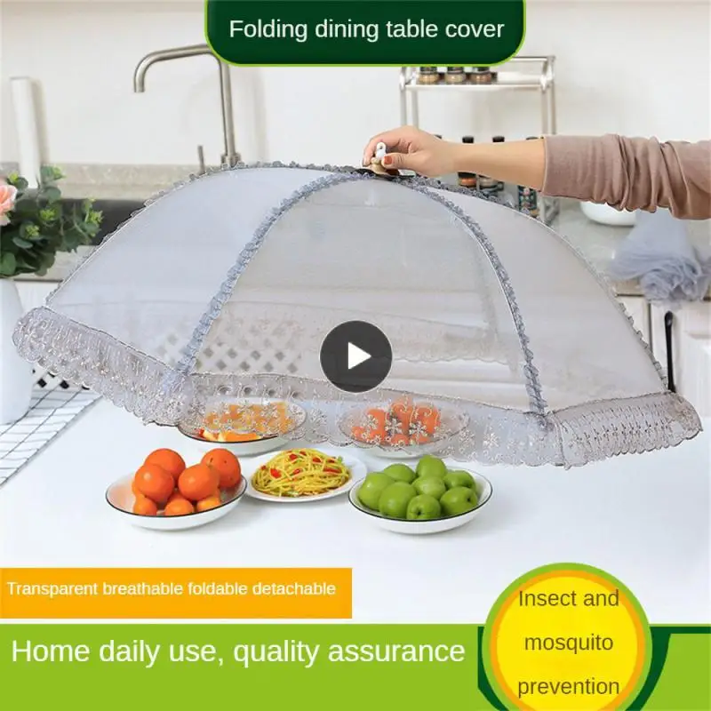 

Lace Vegetable Hood Insect-proof Dustproof Table Cover Household Vegetable Cover Kitchen Accessories Fly-proof Rice Cover