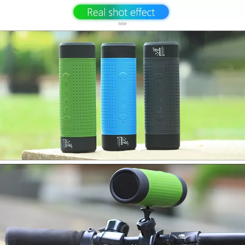

2022.Wireless Bluetooth-compatible Speaker FM radio For Bicycle Waterproof Portable Speaker +Power Bank +Flashlight+Bike Mount