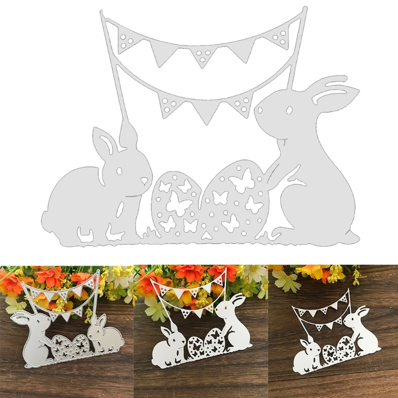

Easter Bunny for banner Metal Cutting Dies Stencil Scrapbooking DIY Album Stamp