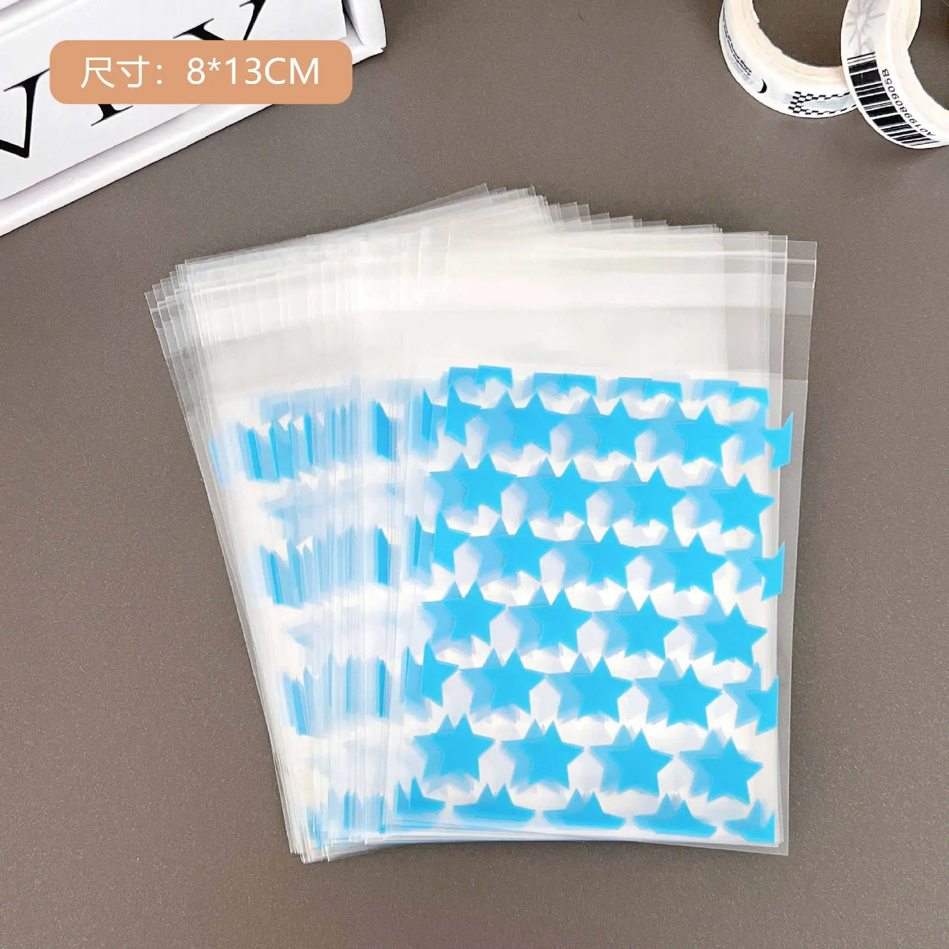 

Прозрачные самоклеящиеся пакеты со звездами для хранения