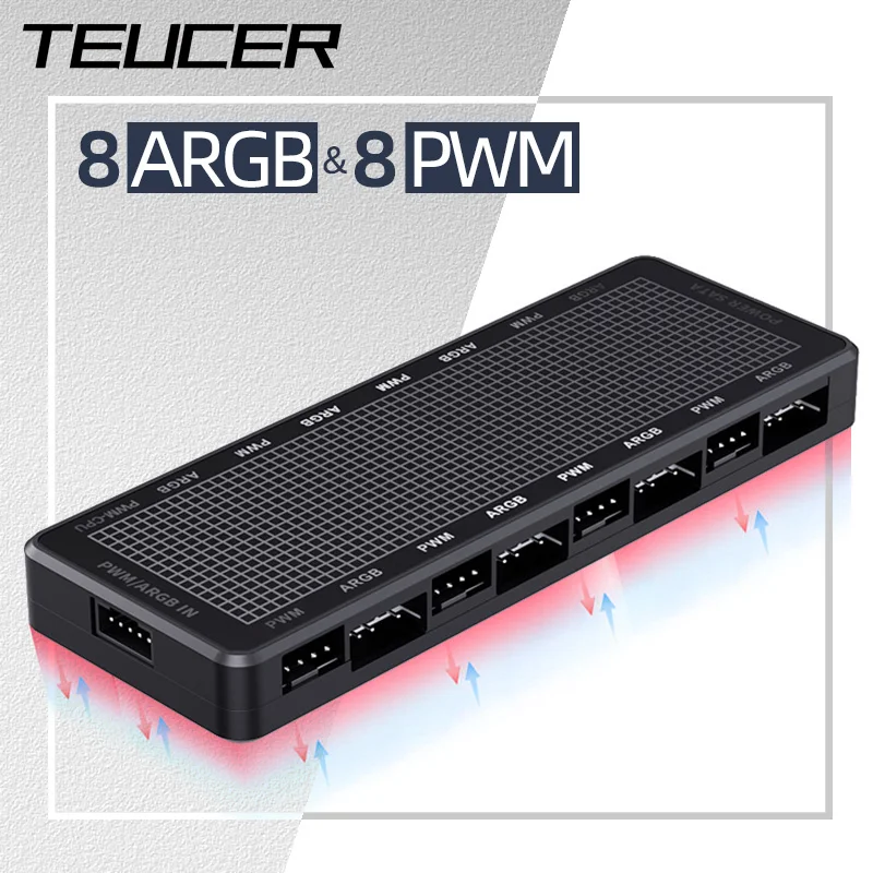 Концентратор контроллера ШИМ Teucer 1–8 4-контактный 5 В/3-контактный модифицируемый