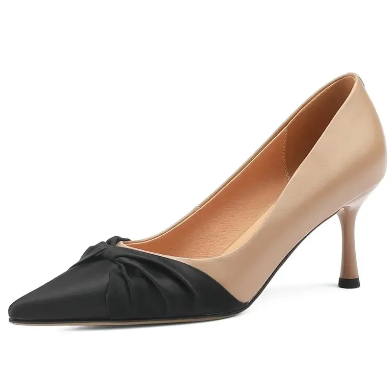 

Mulheres De Salto Alto Women Cute Sweet Multi Color High Quality Patent Leather Spring Slip on Stiletto Heels Lady Pumps G221b