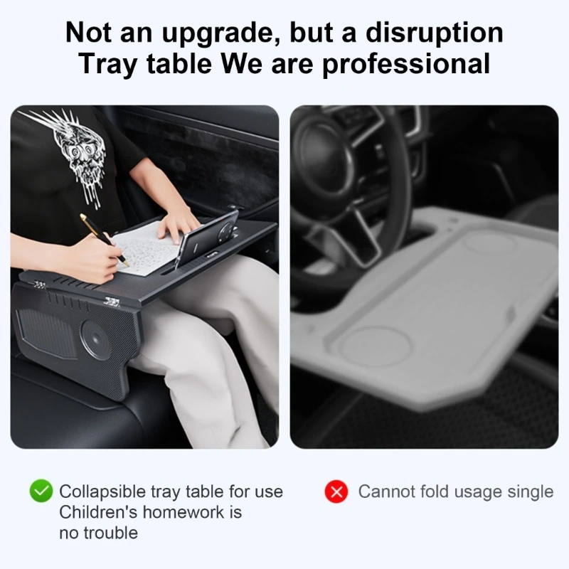 Q39F Многоцелевой регулируемый складной автомобильный рабочий стол для