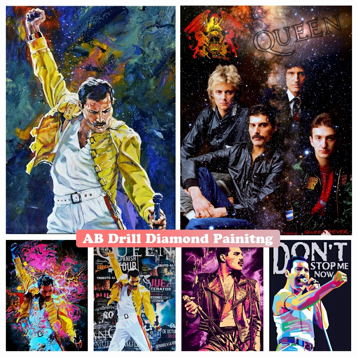 Королевская лента Freddie Mercury 5D DIY AB алмазная живопись Мозаика Искусство полная квадратная круглая вышивка крестиком Стразы Новые поступления