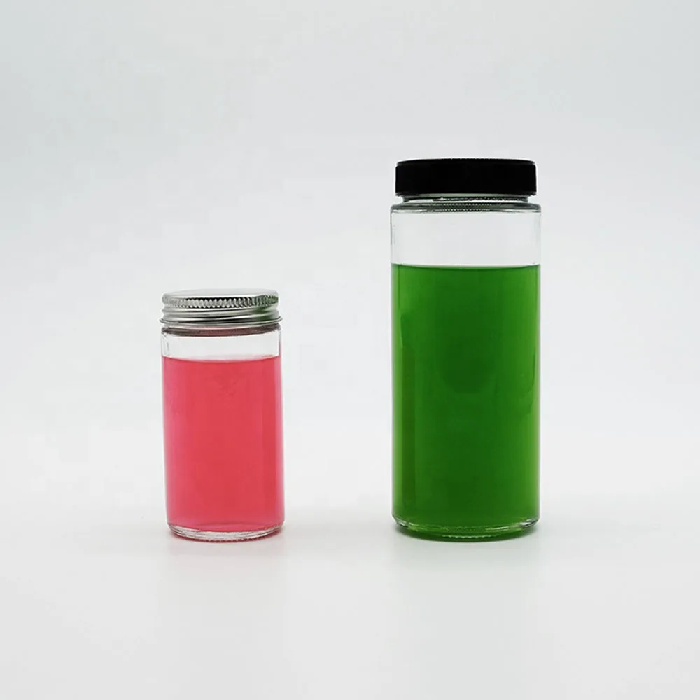 В наличии прозрачная банка парагона 4 унции 16 унций с металлической зернистой