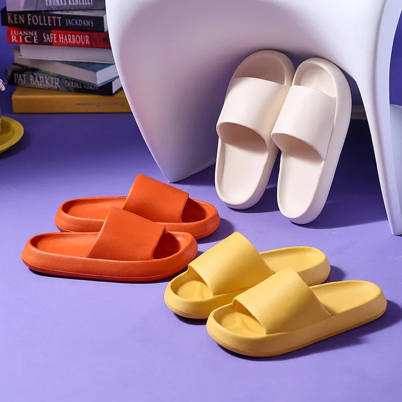 

Step In Excrement Sense 30MM Slippers Women Home Indoor And Outdoor Wear Lovers EVA Cool Slippers Summer New Male Non-SlipBottom