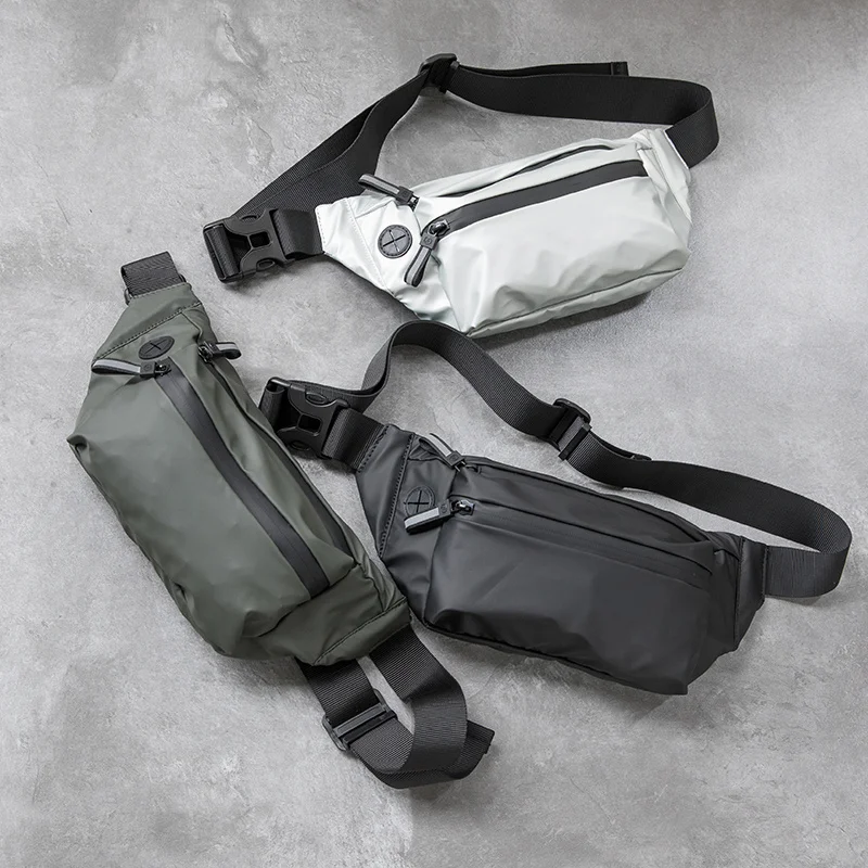 

Waterproof Man Waist Bag Fanny Pack Fashion Chest Pack Outdoor Sports Crossbody Bag Casual Travel Male Belt Bag Hip Waist Packs