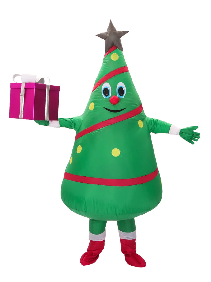 Купи JYZCOS Christmas Inflatable Tree Costume Decoration Christmas Tree For Adult Kids Festival Celebration Cosplay Suit за 1,885 рублей в магазине AliExpress
