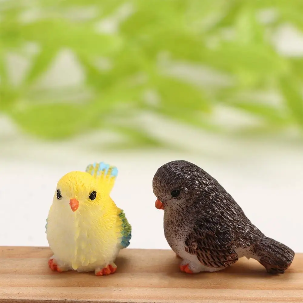 

Миниатюрные фигурки птиц из смолы 4/8 шт