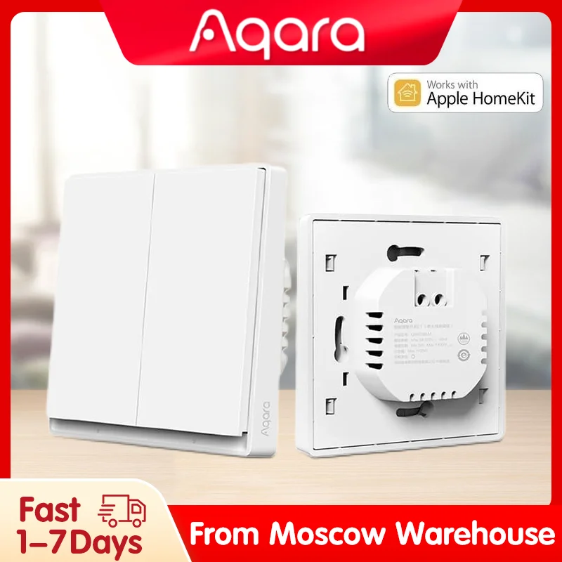 New Aqara Smart Wall Switch E1 ZigBee 3.0 Smart Home Wireless Key Light Switch Fire Wire With NO Neutral For Xiaomi Home Homekit