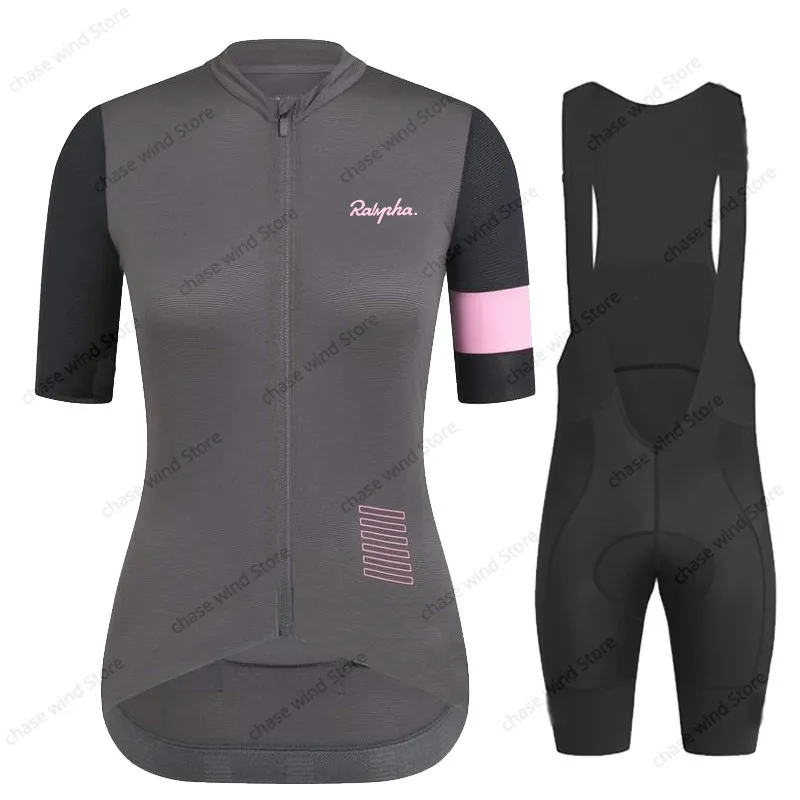 

Jersey Bib Shorts Set MTB Roadcycling Kit Bike Cycling Ms Summer New Short Sleeve Cycling Clothing Ralvpha ciclismo maillot