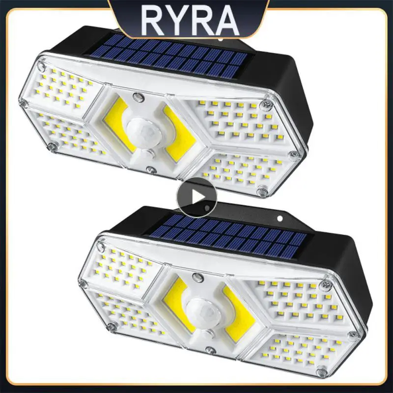 

Security Lighting Solar Light Cob Led Led Wall Lamp 3 Light Mode Motion Sensor Light Wall Light Solar Street Lights Waterproof