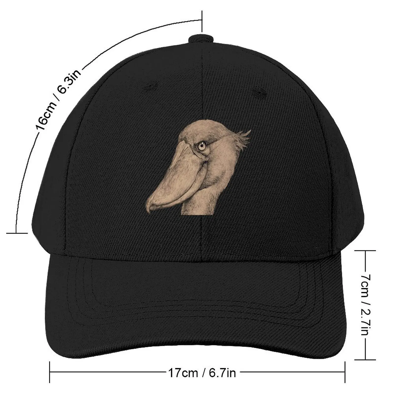 Бейсбольная кепка Shoebill Illustration для гольфа модная новая шляпа пляжная шляпы мужчин