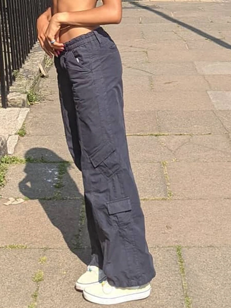 Повседневные женские джинсы HEYounGIRL в стиле Харадзюку модные брюки-карго со