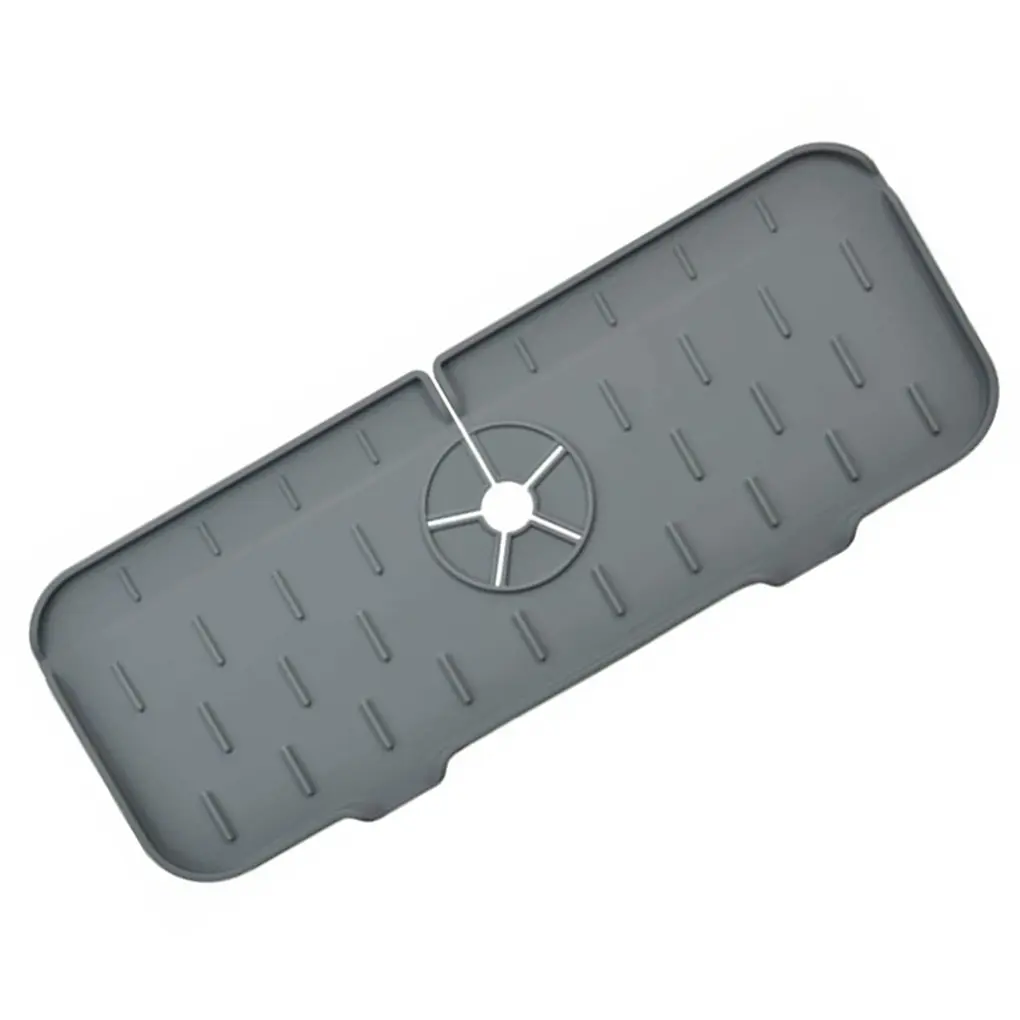 

Kitchen Faucet Absorbent Mat Sink Splash Guard Silicone Faucet Splash Catcher Countertop Protector For Bathroom Kitchen Gadgets