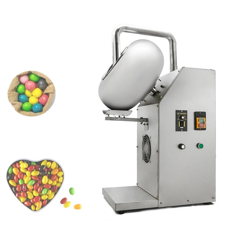 

220V Peanut Chocolate Sugar Coating Machine Stainless Steel Candy Coating Machine Nut Peanut Candy Rolling Sugar Machine