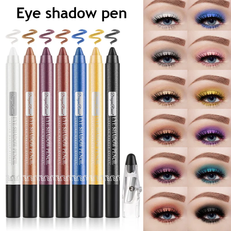 

Beauty Matte Eyeshadow Stick Waterproof Cosmetic Eye Shadow Pen Highlighter Cream Pencil For Women Beauty Make Up 12 Colors